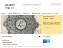Tablet Screenshot of allahinvarligi.com